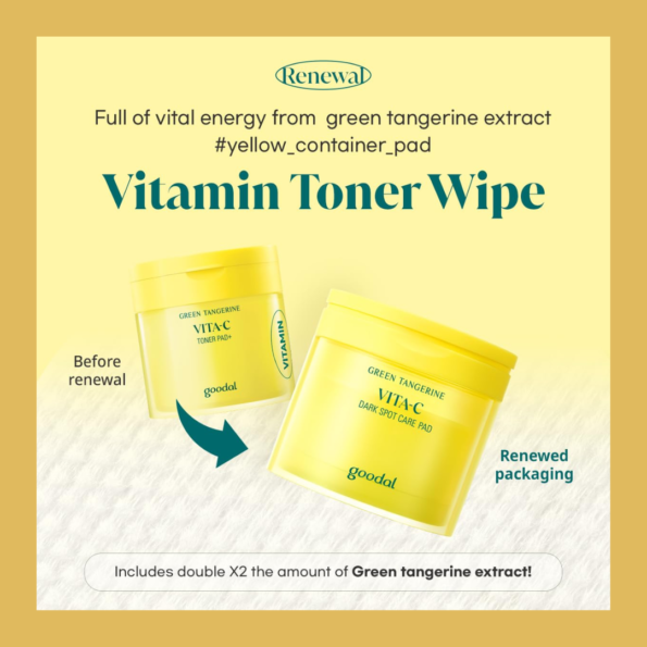 Goodal Green Tangerine Vita C Toner Pad