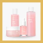 Anua Brightening Set: Toner + Milk + Serum + Cream