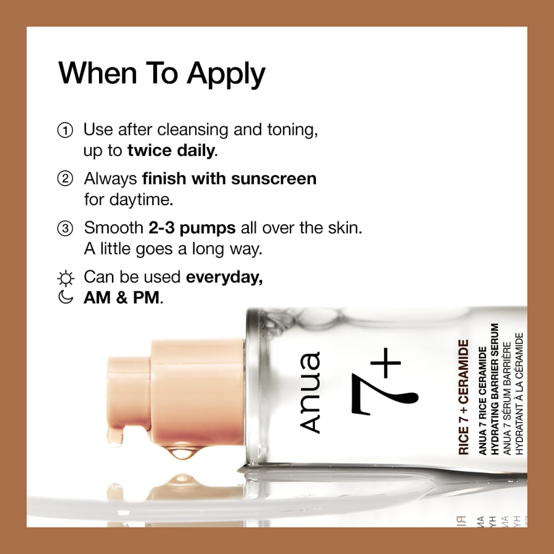 Anua Rice 7 Ceramide Hydrating Barrier Serum – 50ml (5)