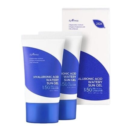 Isntree Hyaluronic Acid Watery Sun Gel - 50ml (2pc pack) جل الشمس المائي بحمض الهيالورونيك من إيسنتري