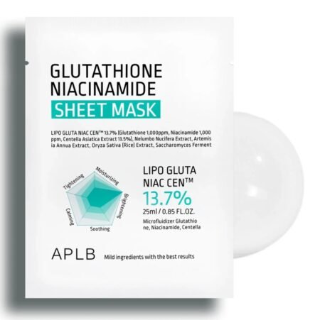APLB Gluthathione Niacinamide Sheet Mask 1 Sheet