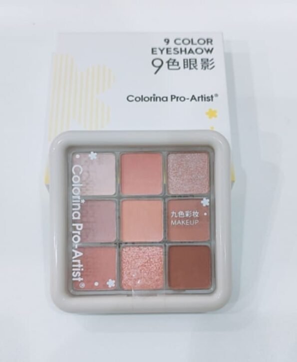 Colorina Color Style Foundation Colorina Pro Artist 9 Colors Eyeshadow Palette #2 - Nibs n Bees Qatar