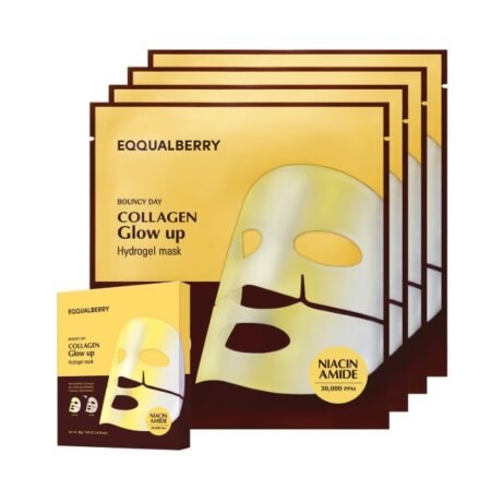 Eqqualberry Collagen Glow up Hydrogel Mask Set [30g x 4 sheets]