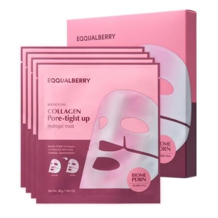 Eqqualberry Collagen Pore-tight up Hydrogel Mask Set [30g x 4 sheets]