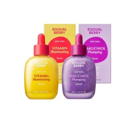 EQQUALBERRY BUNDLE # 6 Eqqualberry Bakuchiol Plumping Serum - 30ml Eqqualberry Vitamin Illuminating Serum - 30ml