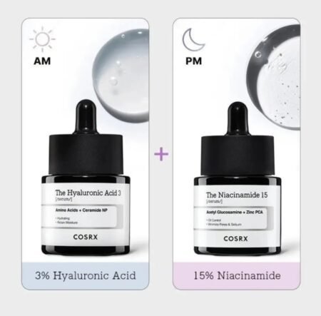 COSRX ACNE FREE DUO Cosrx The Hyaluronic Acid 3 Serum 20ML Cosrx The Niacinamide 15 Serum  20ML